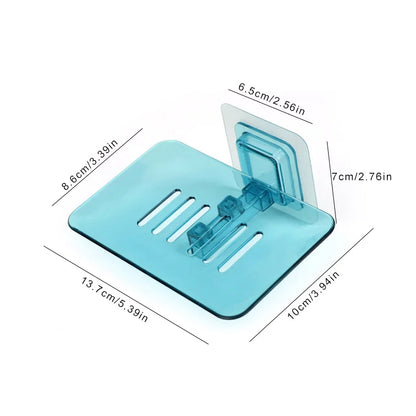 Soap Rack Mounted Self Adhesive Double Layer Holder