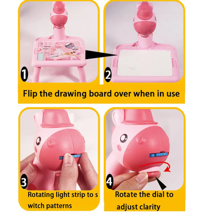 led drawing projectable painting set table