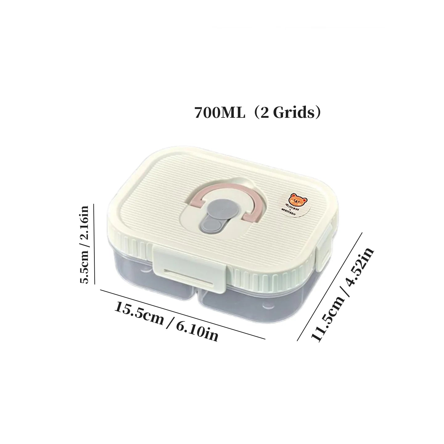 Multi-Grid Ingredient Storage – Plastic Sealed Box for Kitchen & Fridge Use