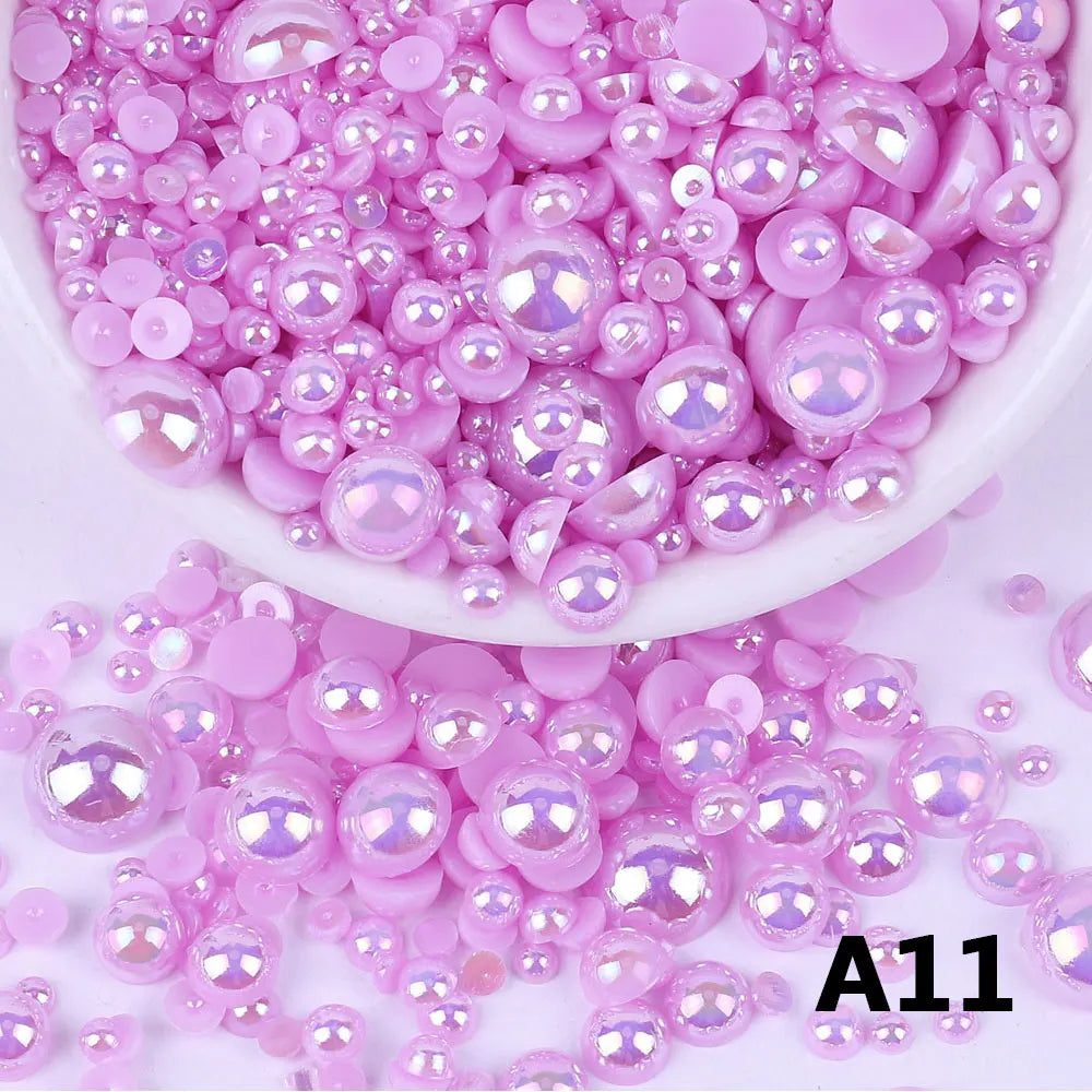 Random Mix  Beads Imitation Pearl