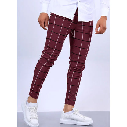 Men's Plaid Casual Pants