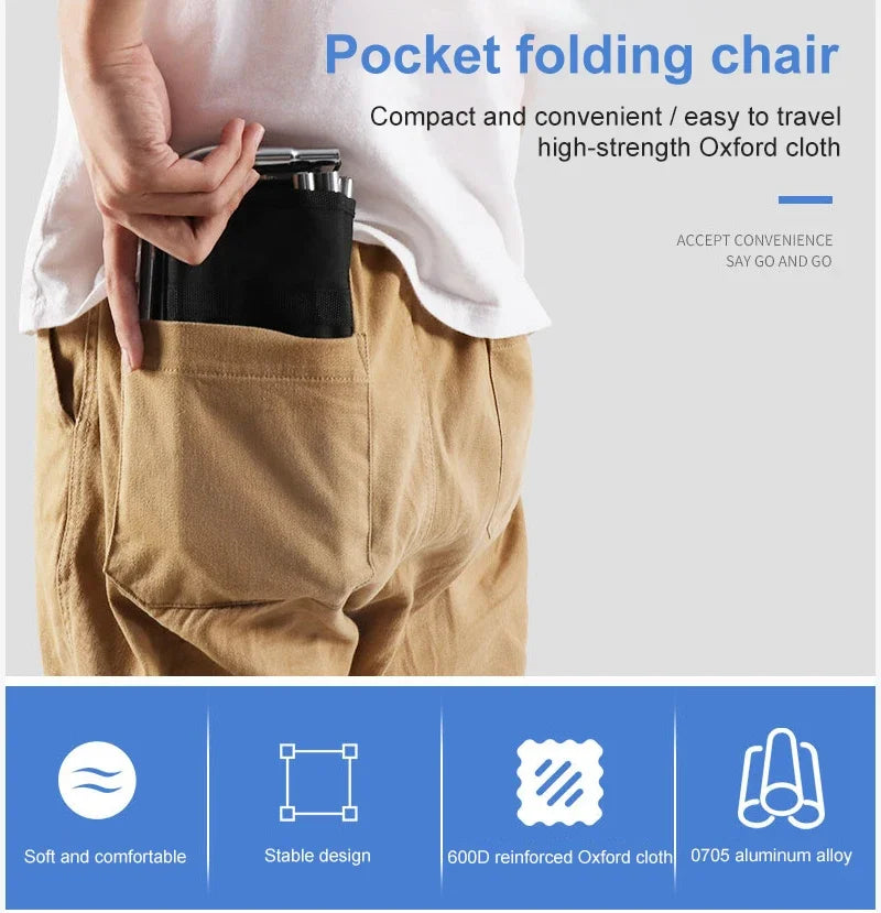 Portable Foldable Chair Outdoor Mini Camping Beach Chairs