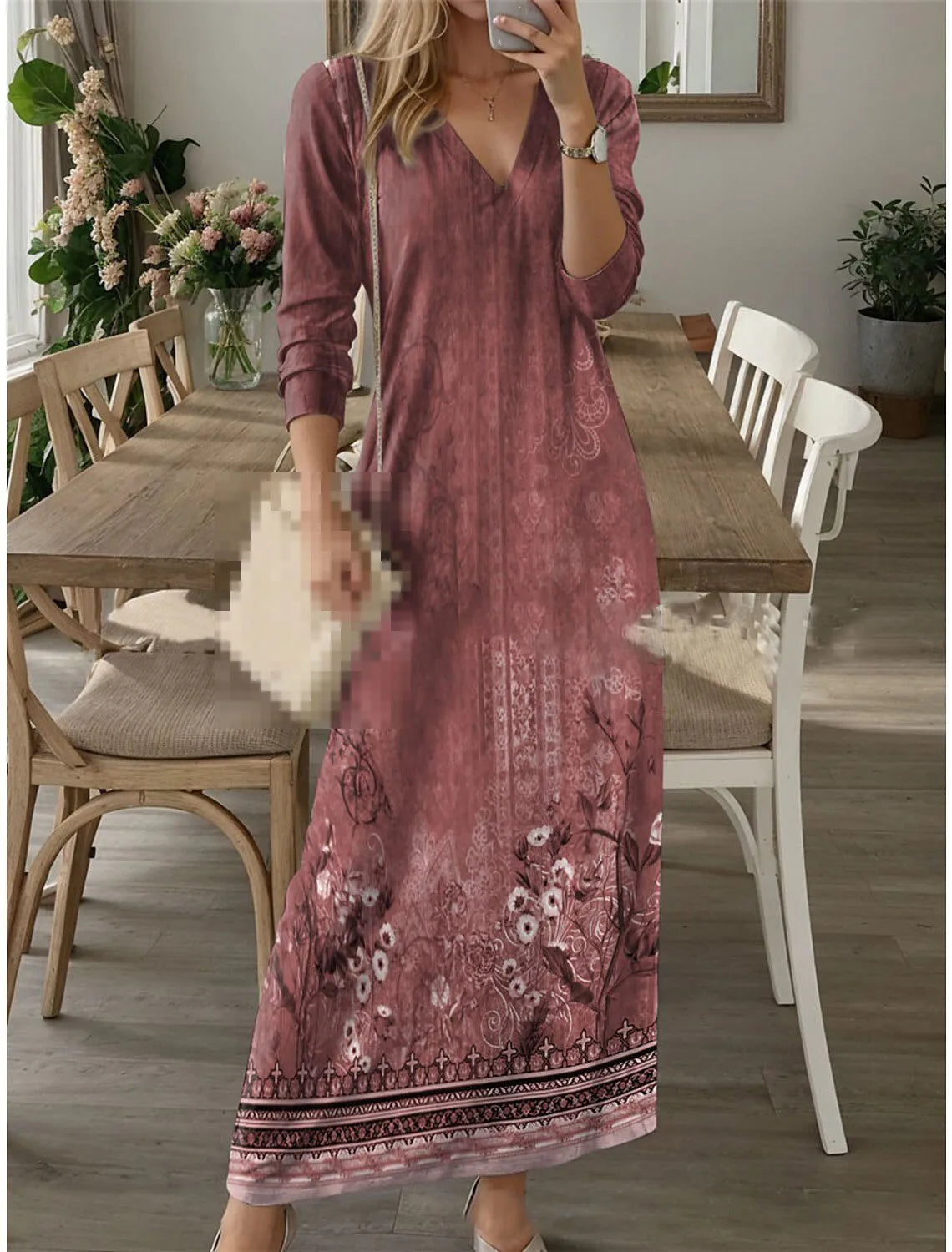 Women's  Digital Print Dress