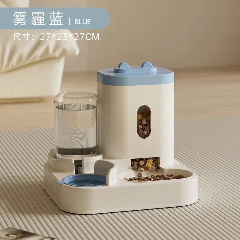 Automatic Feeder & Water Fountain – Large Capacity Food Dispenser for Dogs & Cats