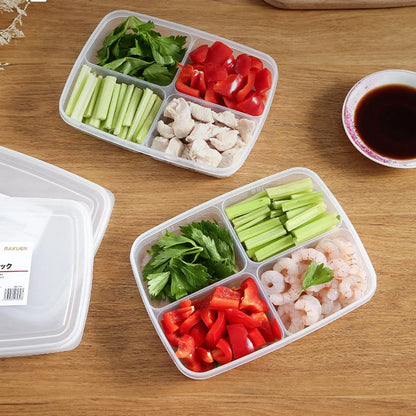 Refrigerator 4 Grids Food Storage Box