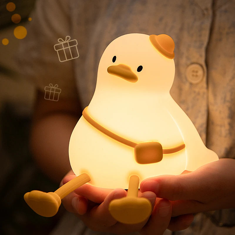 Silicone Bunny Night Light – Touch Sensor Lamp for Kids, Babies & Nursery Decor