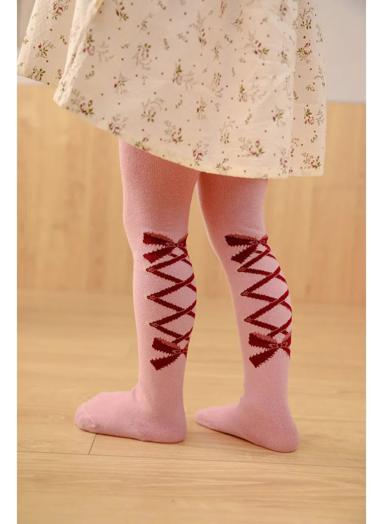 Soft Cotton Princess Bowknot Tights
