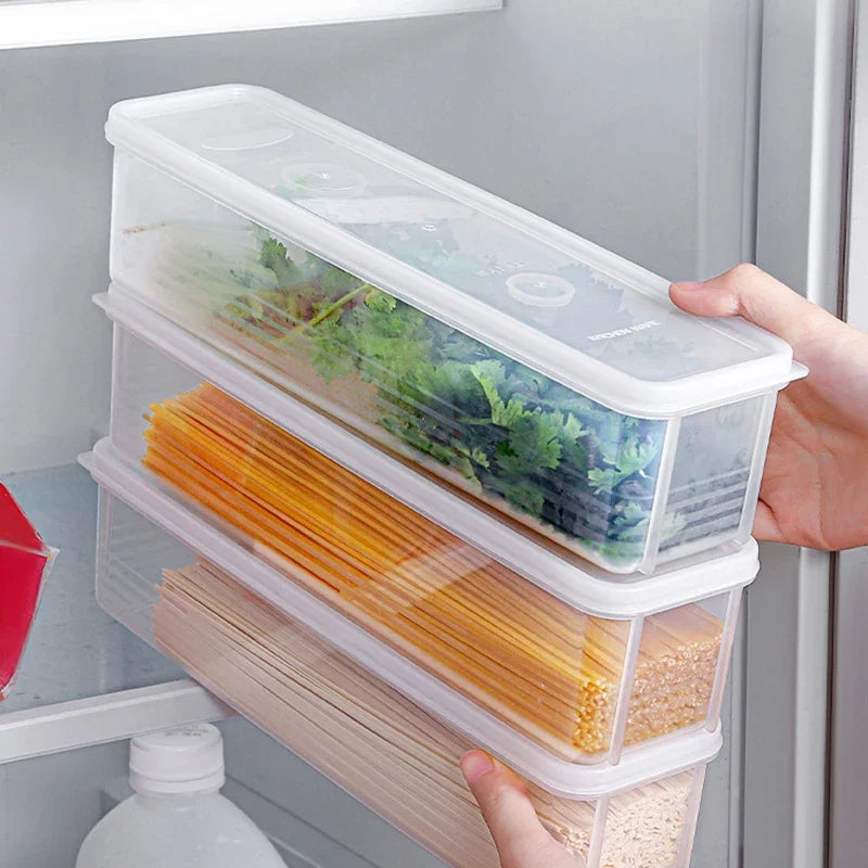 Multi-Pack Food Storage Containers – 2/4pcs Fresh-Keeping Boxes with Lids for Fridge & Kitchen