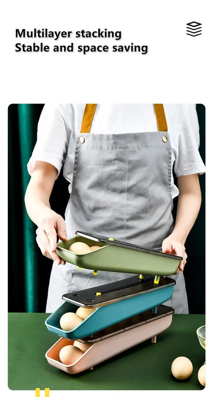 Automatic Rolling Egg Storage Box