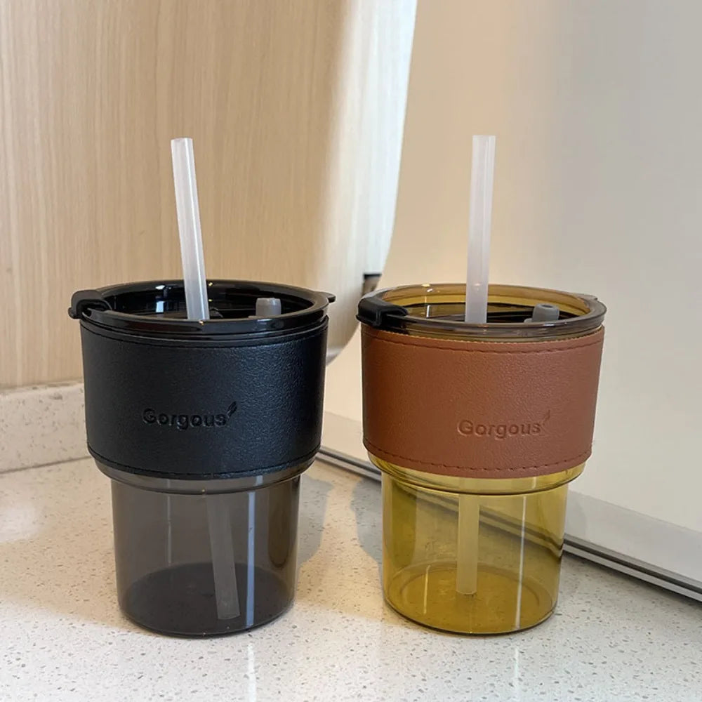 Straw Cup with Lid