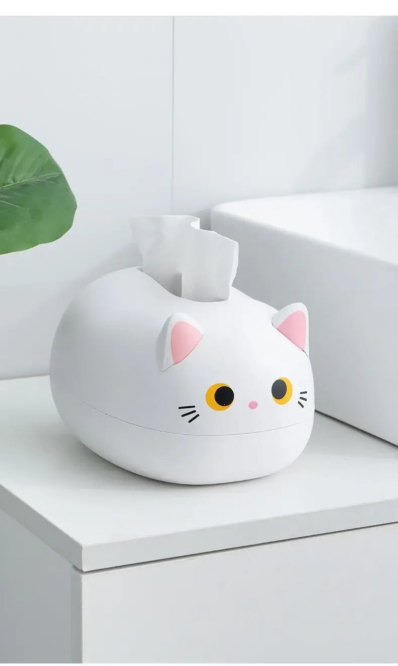 Cat Tissue Box – Cute Napkin Storage Holder for Living Room, Kitchen & Bathroom