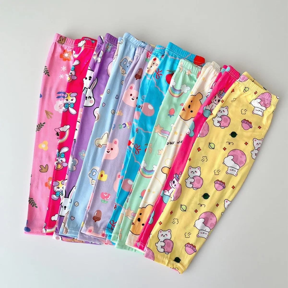 Kids’ 5-Pack Lightweight Leggings Cool & Comfy Seasonal Pants