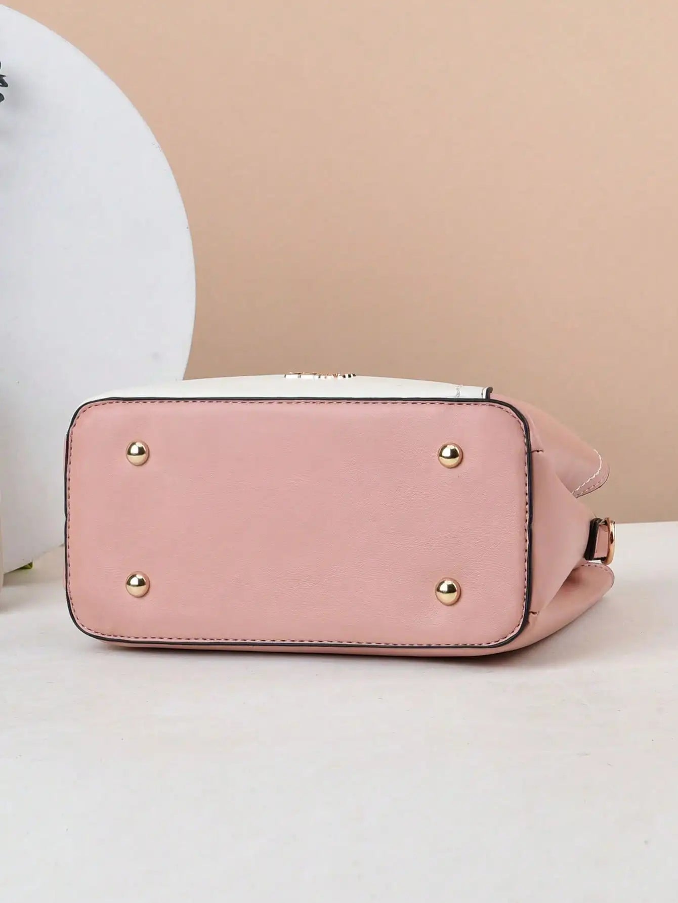 ChicColor Block Tote – Large-Capacity Crossbody Handbag for Women