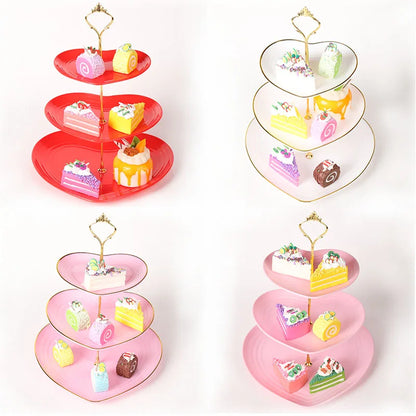 Plastic 3-layer Dessert holder