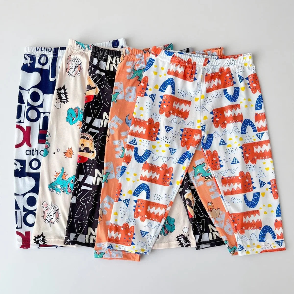 Kids’ 5-Pack Lightweight Leggings Cool & Comfy Seasonal Pants