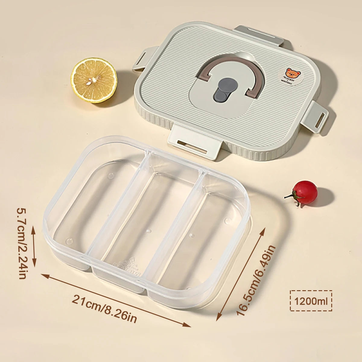 Multi-Grid Ingredient Storage – Plastic Sealed Box for Kitchen & Fridge Use