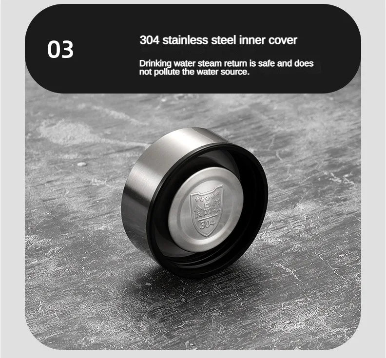 Stainless Steel Thermos Bottle with LED Temperature Display