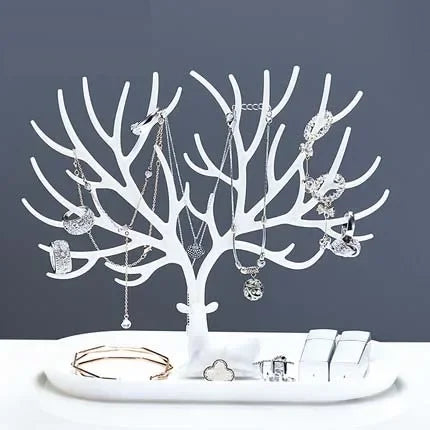 Jewelry Organizer Stand – Deer Antler Tray for Rings, Necklaces & Earrings