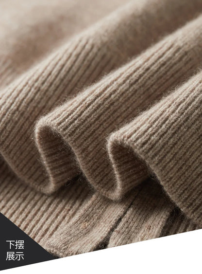 Men's 100% cashmere cardigan sweater