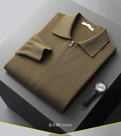 Men's 100% cashmere cardigan sweater