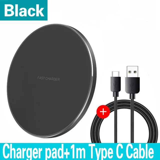 100W – Fast Wireless Charging Pad Station for iPhone & Android Devices