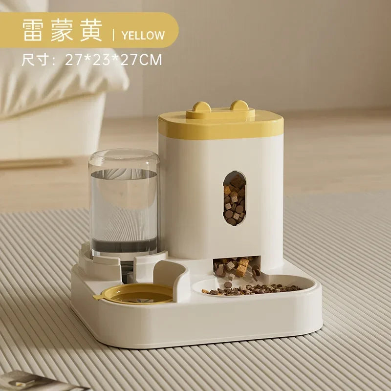 Automatic Feeder & Water Fountain – Large Capacity Food Dispenser for Dogs & Cats