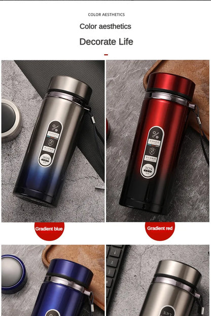 Stainless Steel Thermos Bottle with LED Temperature Display