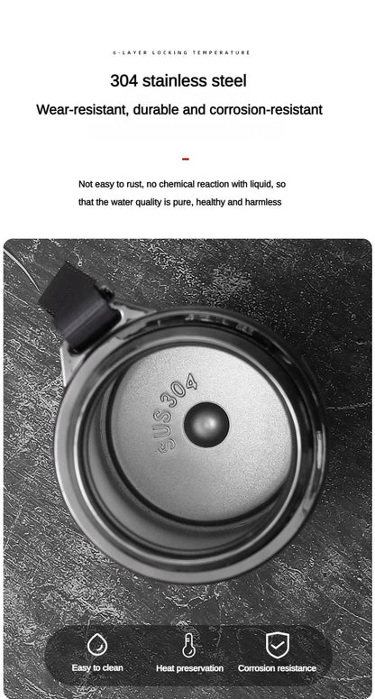 Stainless Steel Thermos Bottle with LED Temperature Display