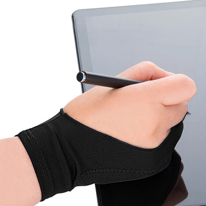 Two-Fingers Anti-Fouling Table Drawing Gloves