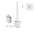 Clean Ease Wall-Mounted Toilet Brush – Long Handle Silicone Soft Bristles - Aqoom