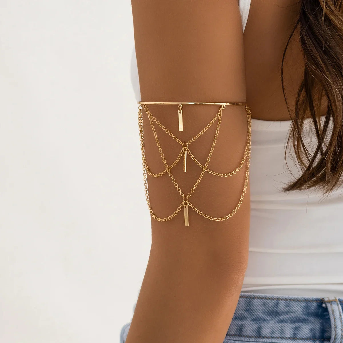 Open Upper Arm Bracelet for Women