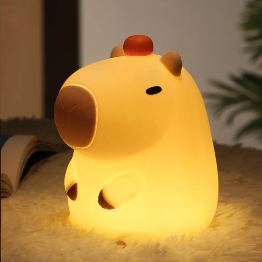 Silicone Bunny Night Light – Touch Sensor Lamp for Kids, Babies & Nursery Decor