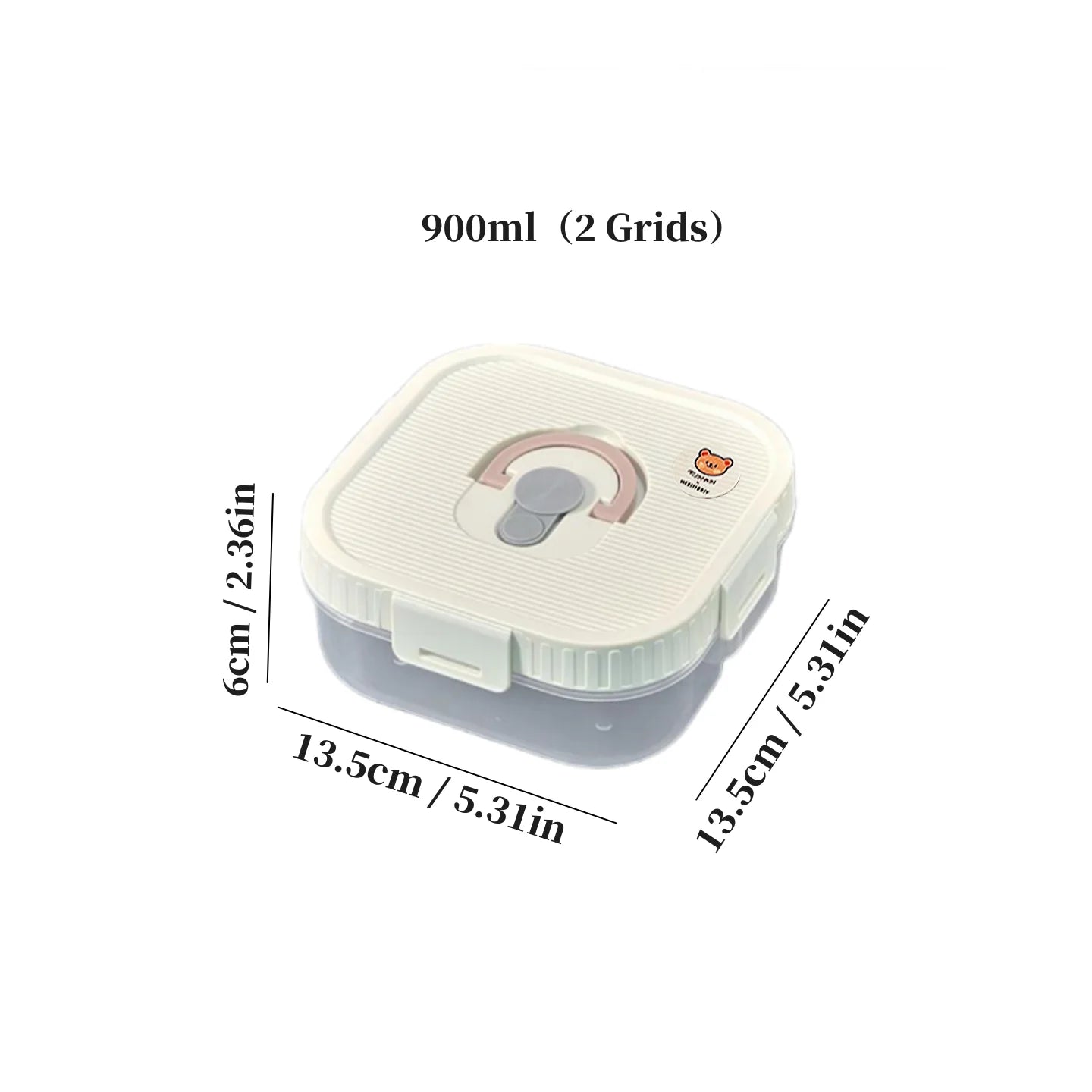 Multi-Grid Ingredient Storage – Plastic Sealed Box for Kitchen & Fridge Use