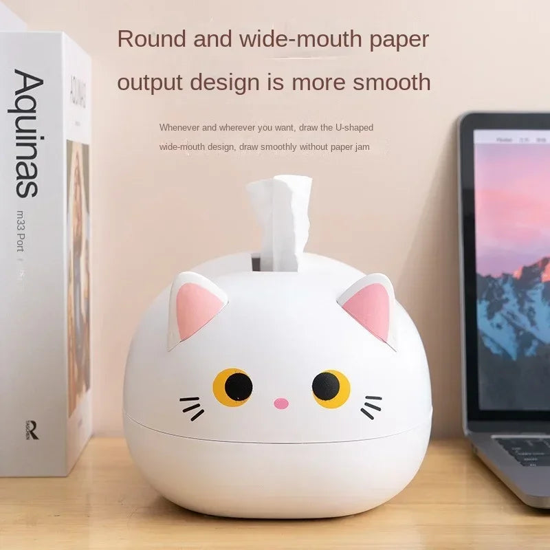 Cat Tissue Box – Cute Napkin Storage Holder for Living Room, Kitchen & Bathroom