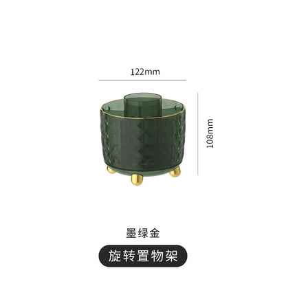 360-degree Rotating Makeup Stand for Cosmetics Storage