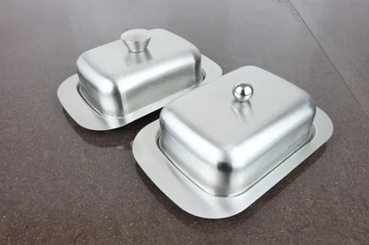 Stainless Steel Butter Dish with Lid