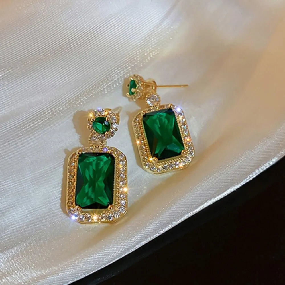 Quadrate Rhinestone Jewelry Set