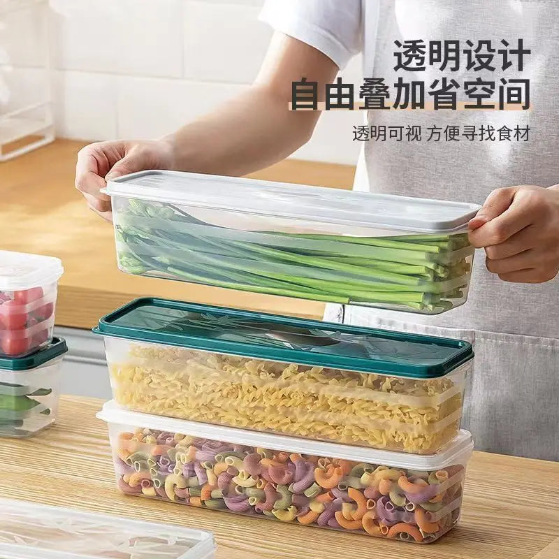 Multi-Pack Food Storage Containers – 2/4pcs Fresh-Keeping Boxes with Lids for Fridge & Kitchen