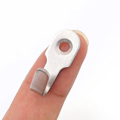 Mini Stainless Steel Hook with Screw