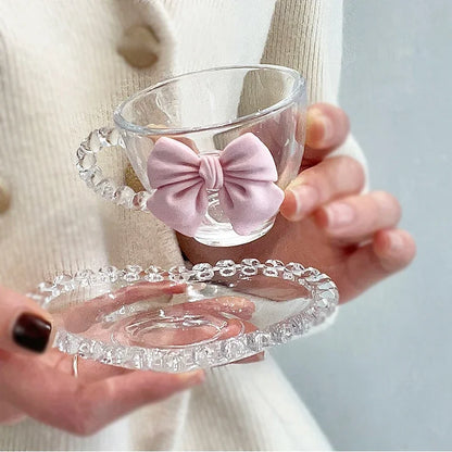 Pink Bow Glass
