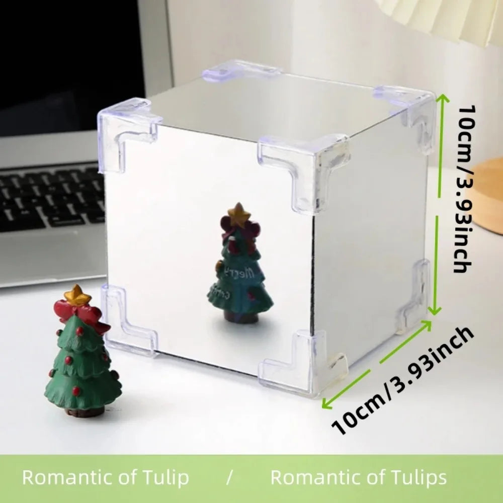BloomCube Tulip Mirror Lamp – DIY Flower Night Light for Bedrooms & Gifts
