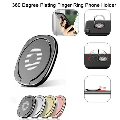 Metal Phone Holder Rotatable Finger Ring