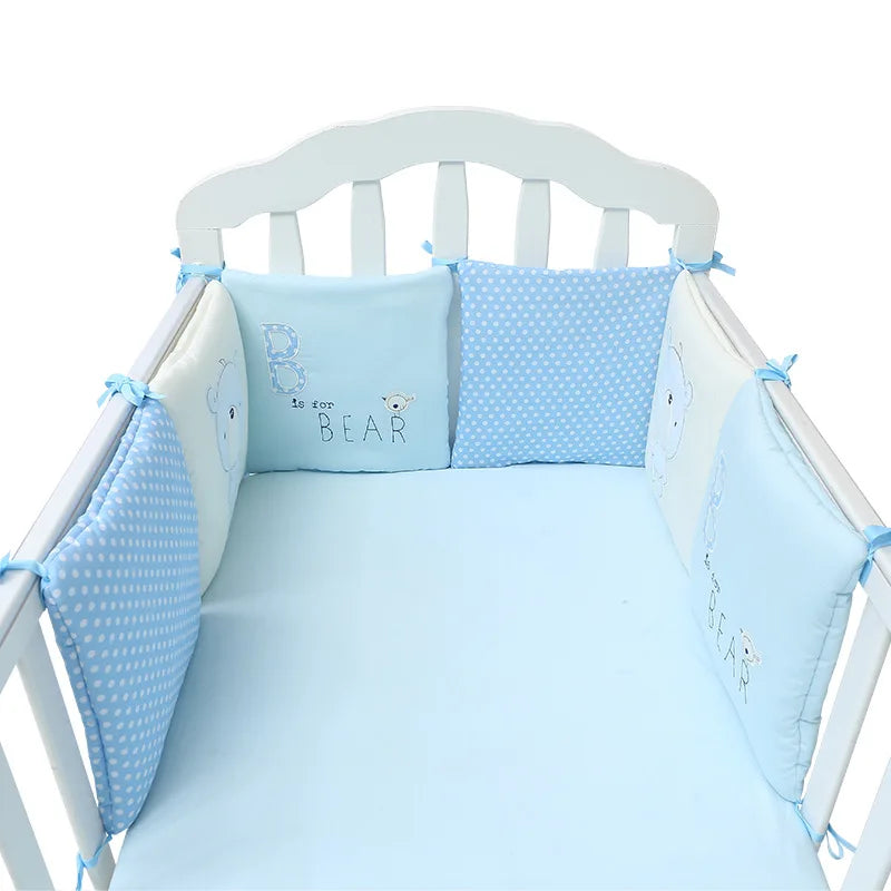 6Pcs/Set Baby Bed Protector