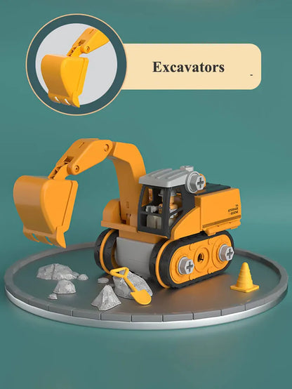 Kids Engineering Vehicle Electric Drill Tool Toys