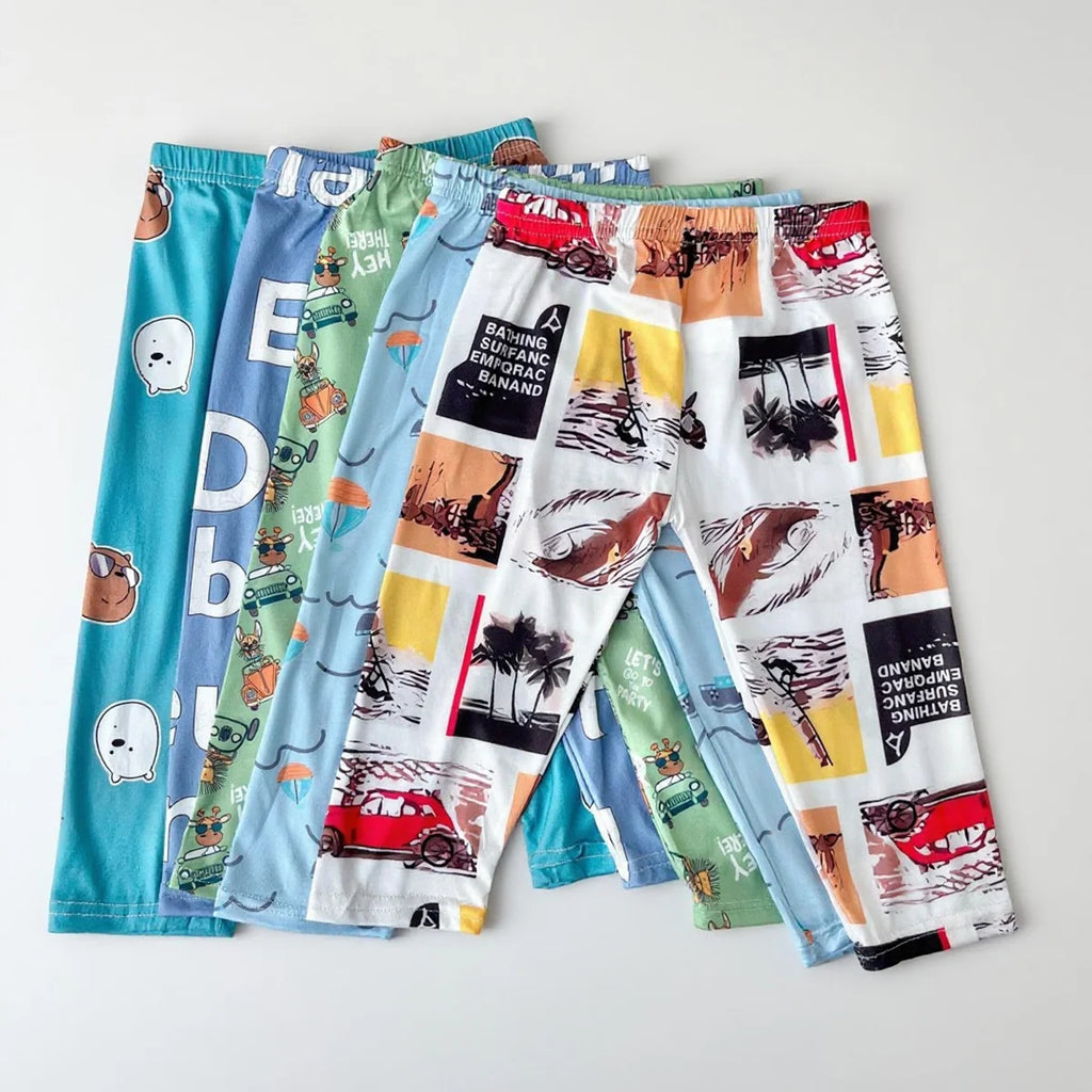 Kids’ 5-Pack Lightweight Leggings Cool & Comfy Seasonal Pants