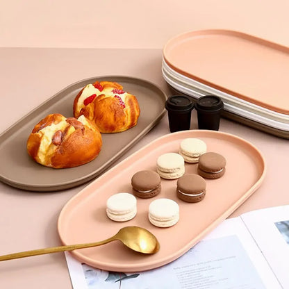 Fruit Plate Dessert Stackable Oval Tray