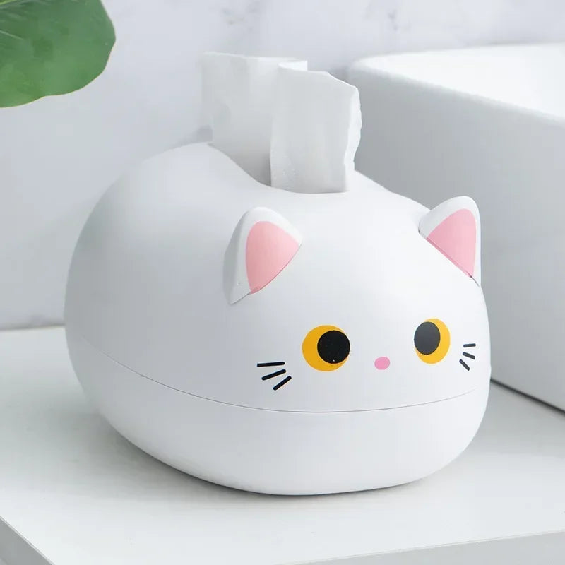 Cat Tissue Box – Cute Napkin Storage Holder for Living Room, Kitchen & Bathroom