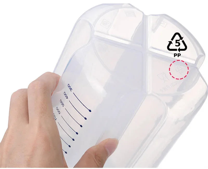 Grain Storage Box – Large-Capacity Multi-Grid Container with Moisture-Proof Sealed Lid