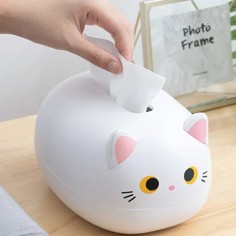 Cat Tissue Box – Cute Napkin Storage Holder for Living Room, Kitchen & Bathroom