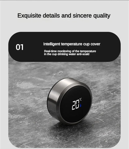 Stainless Steel Thermos Bottle with LED Temperature Display